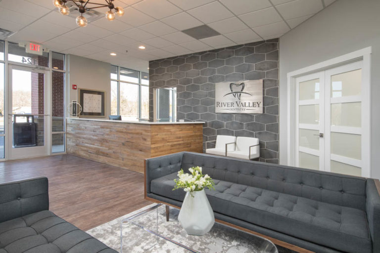 The front lobby at River Valley Dentistry